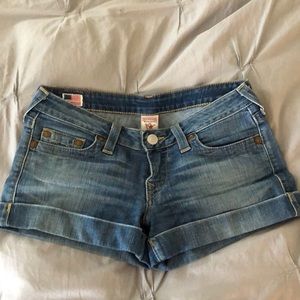 True Religion denim shorts